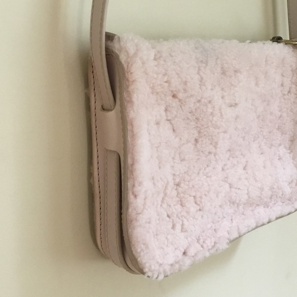 Madewell Avalon Pink Shearling Crossbody Bag - Picture 6 of 12